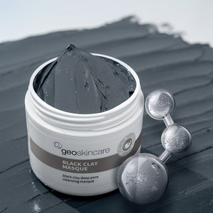 black clay deep pore cleansing masque geoskincare