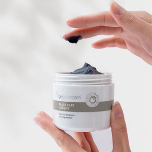 black clay deep pore cleansing masque geoskincare